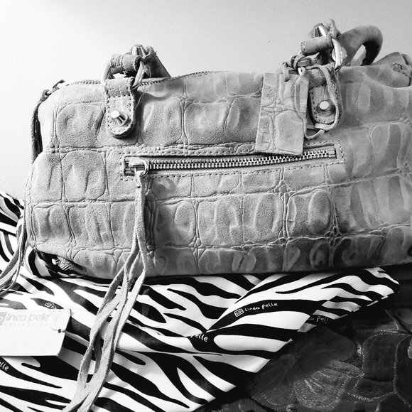 linea pelle suede handbag - original tag - Picture 2 of 7